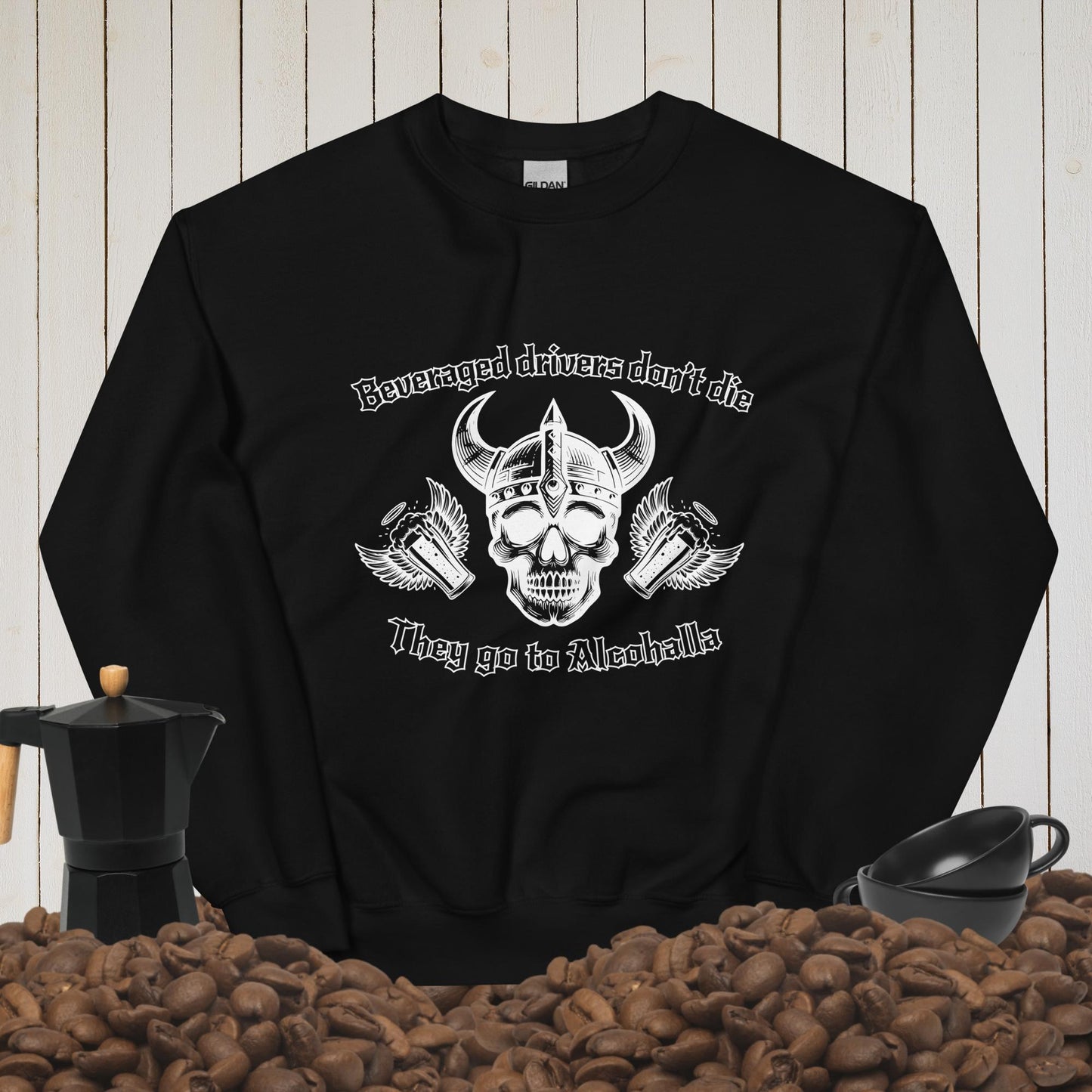 Beveraged Driver Sweatshirt White