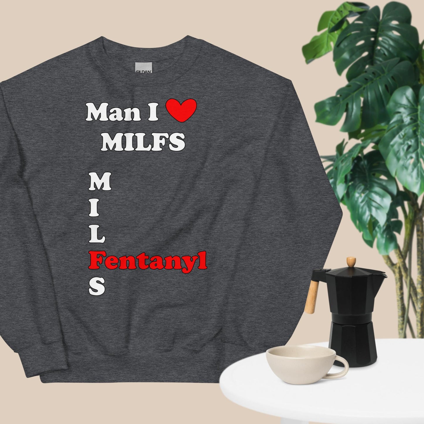 Milf Lover Sweatshirt White