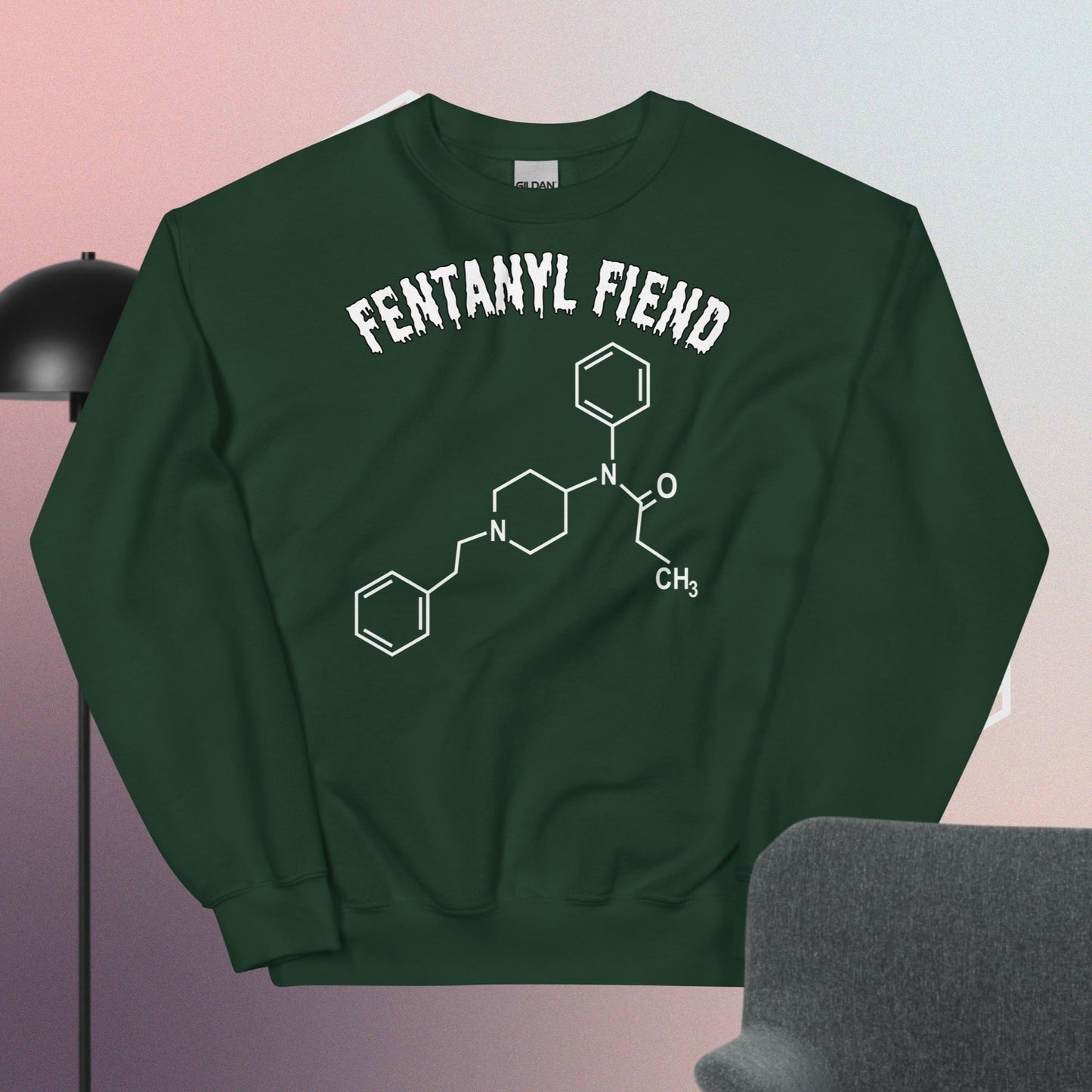 Fentanyl Fiend Sweatshirt White