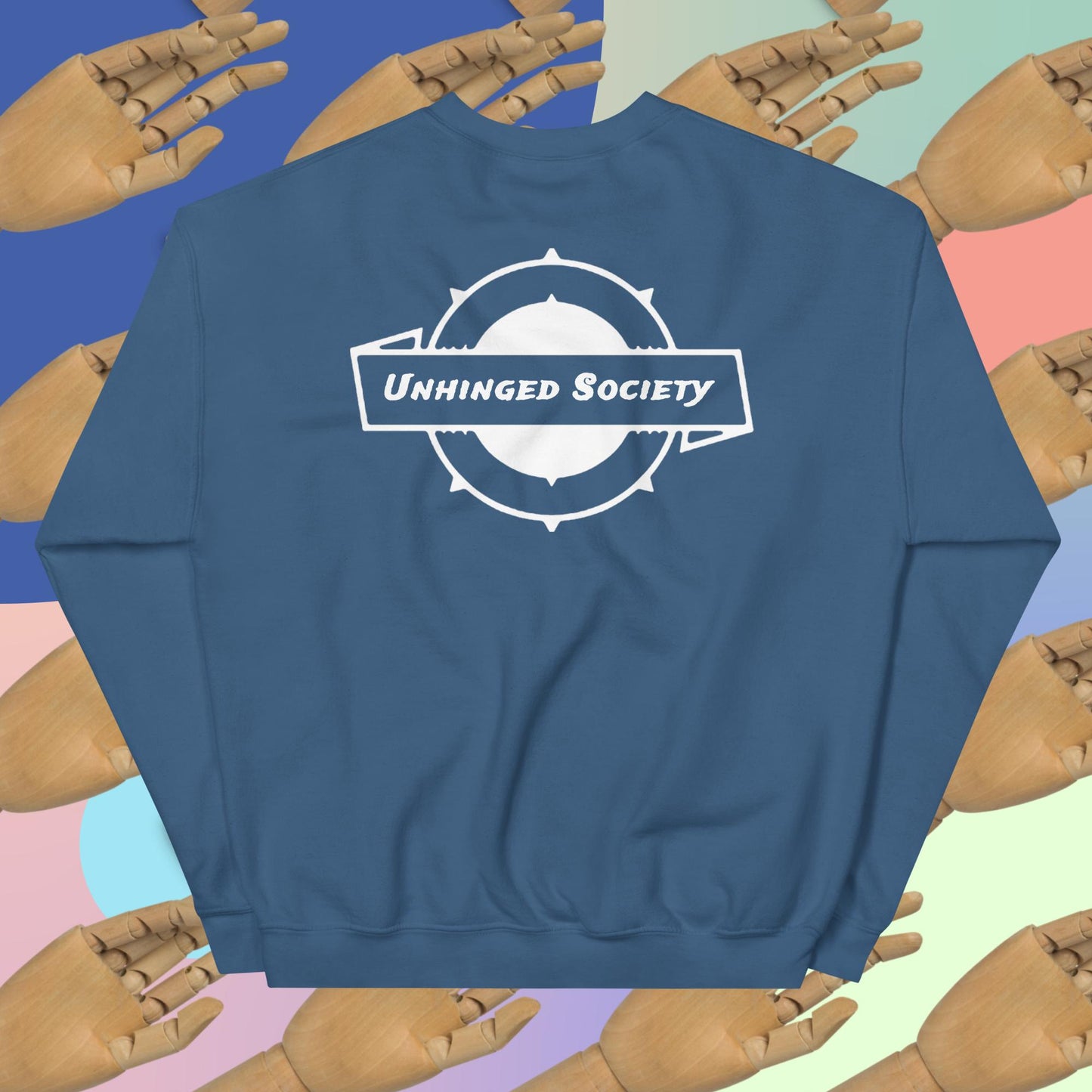 Unhinged Society Sweatshirt White Logo