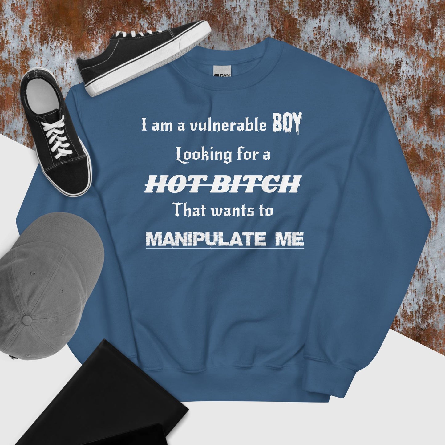 Vulnerable Boy Sweatshirt White