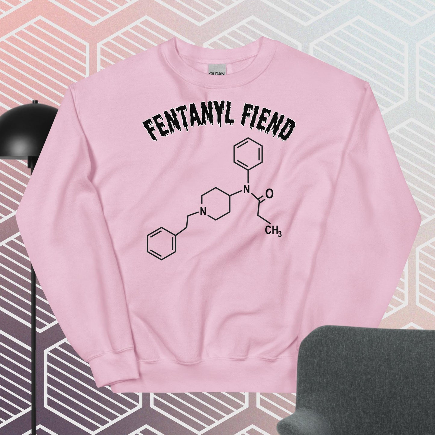 Fentanyl Fiend Sweatshirt White