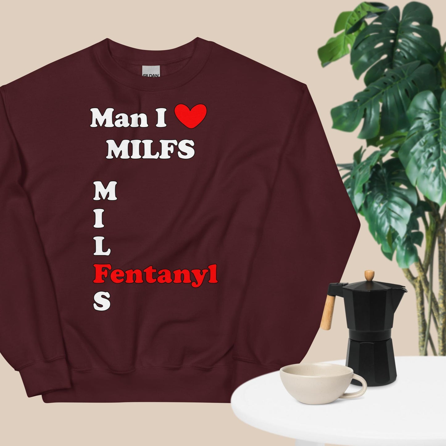 Milf Lover Sweatshirt White