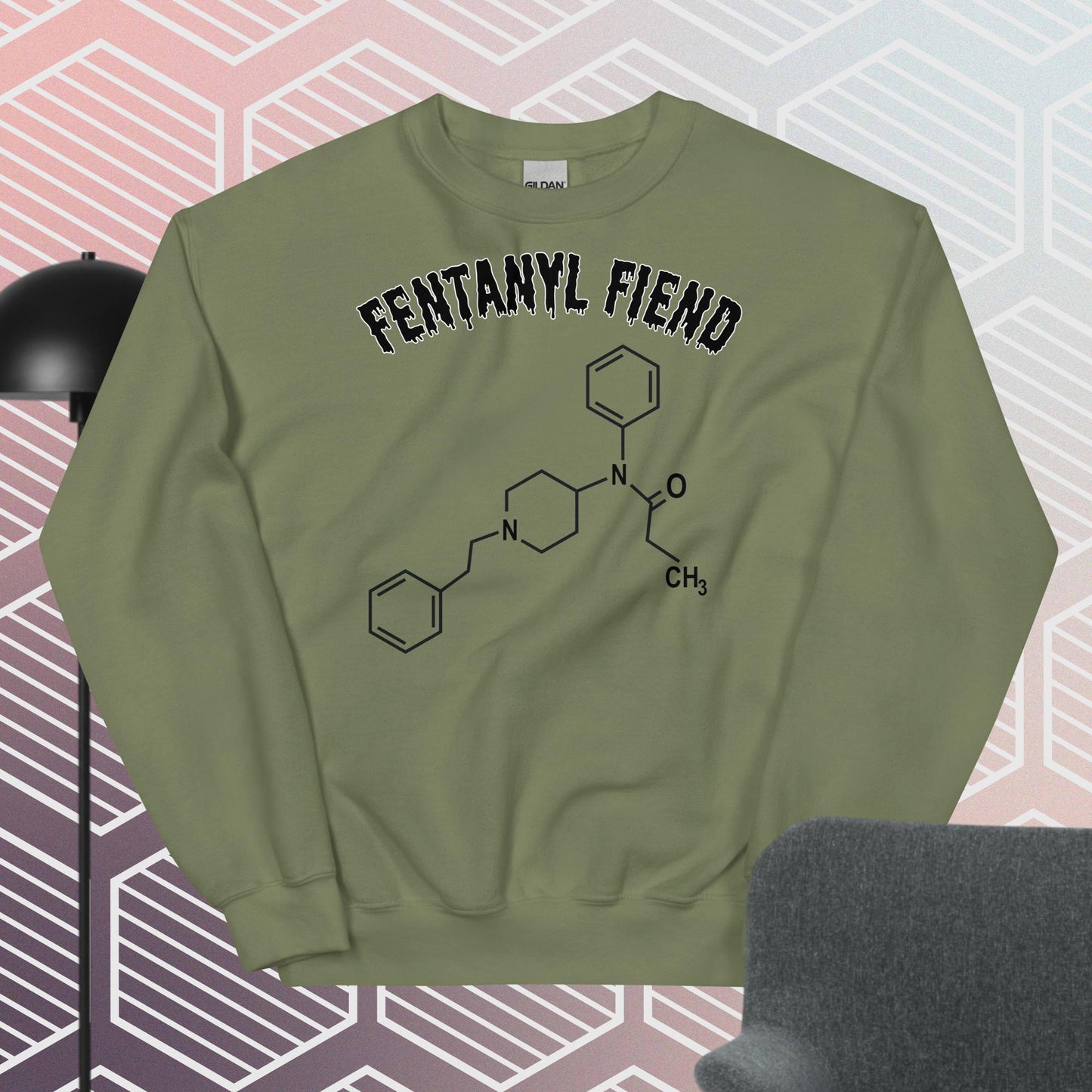 Fentanyl Fiend Sweatshirt White