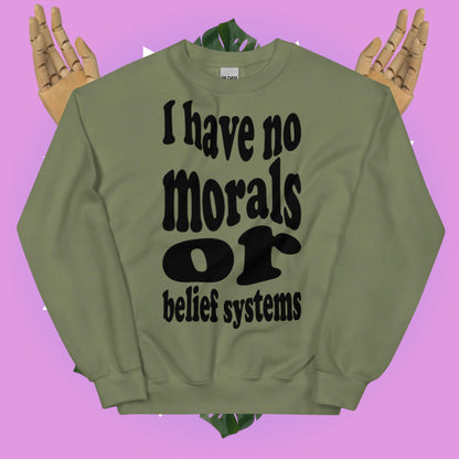 Morally Bankrupt Sweatshirt Black