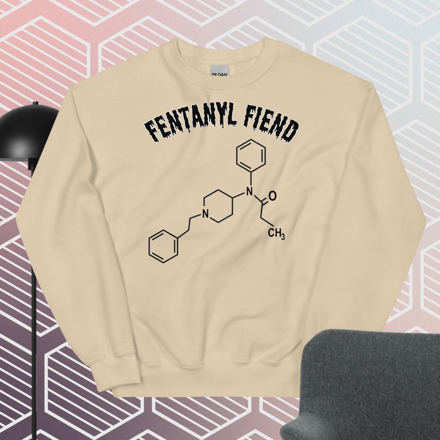 Fentanyl Fiend Sweatshirt White