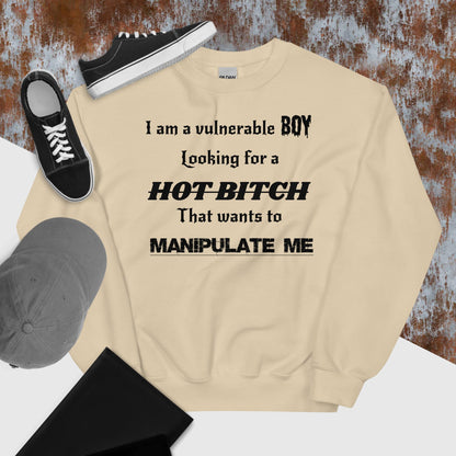 Vulnerable Boy Sweatshirt Black