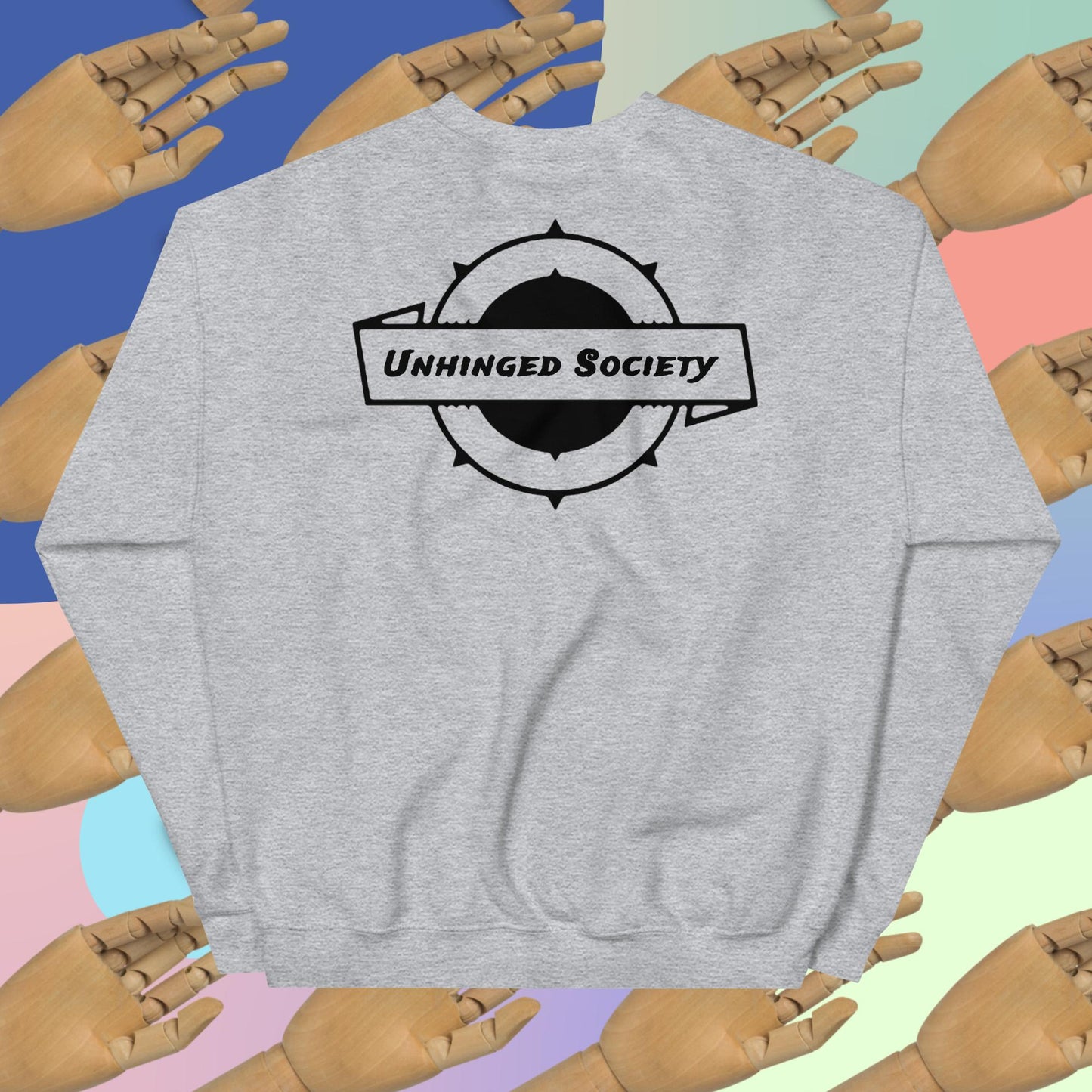 Unhinged Society Sweatshirt Black Logo