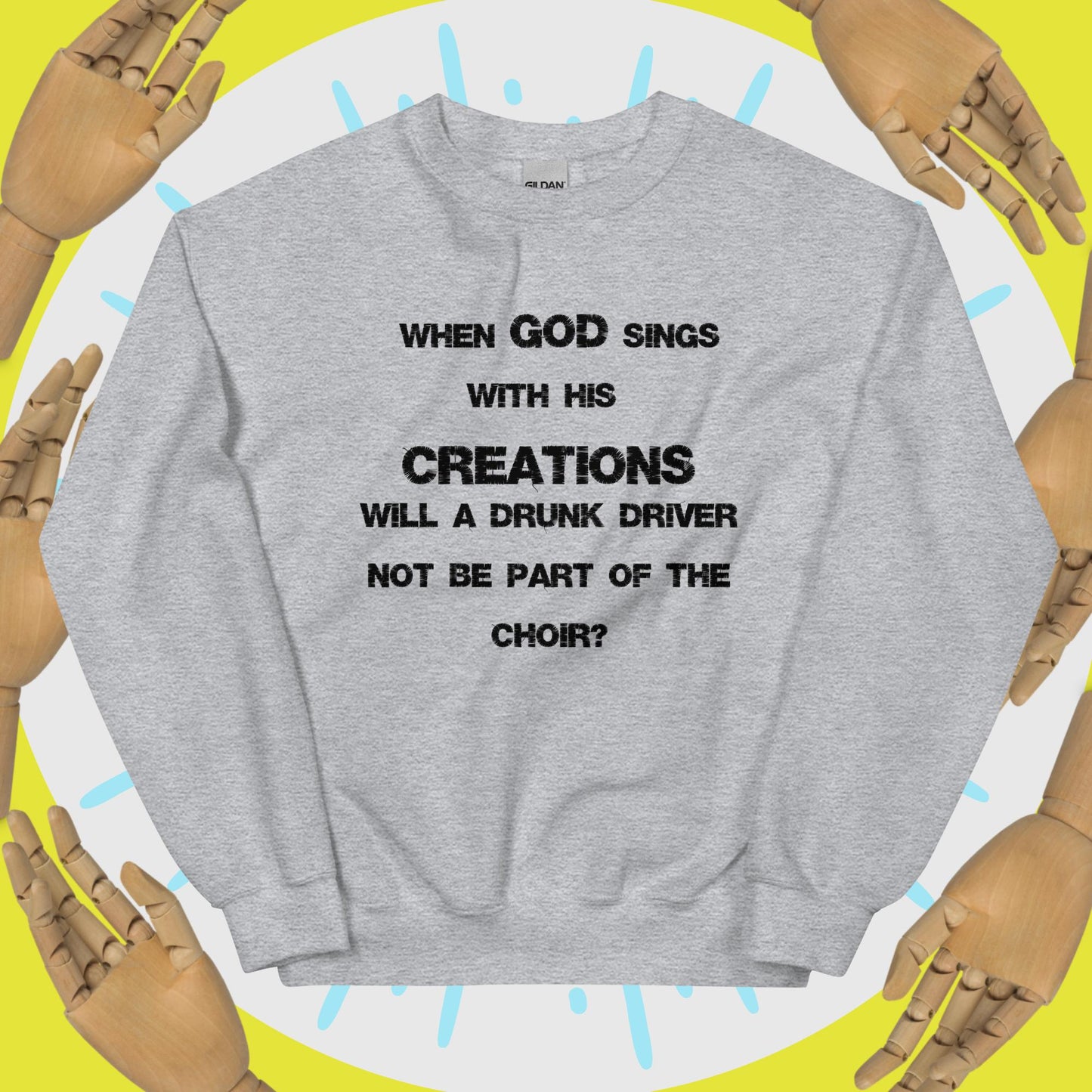 Gods Choir Sweatshirt Black