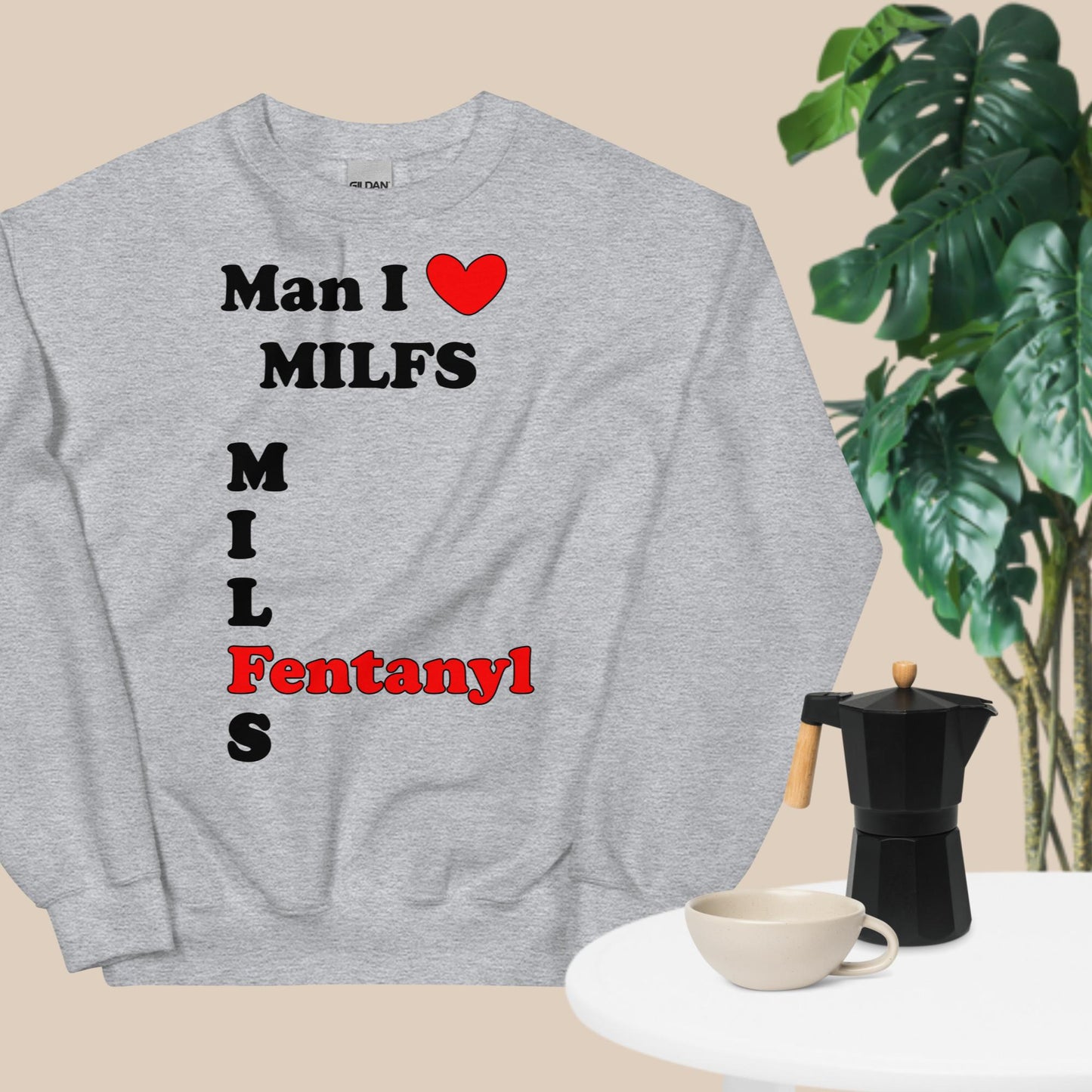 Milf Lover Sweatshirt Black