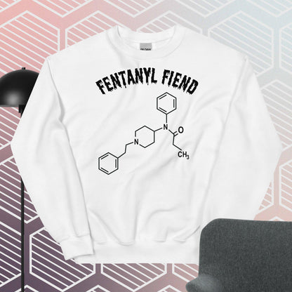 Fentanyl Fiend Sweatshirt White