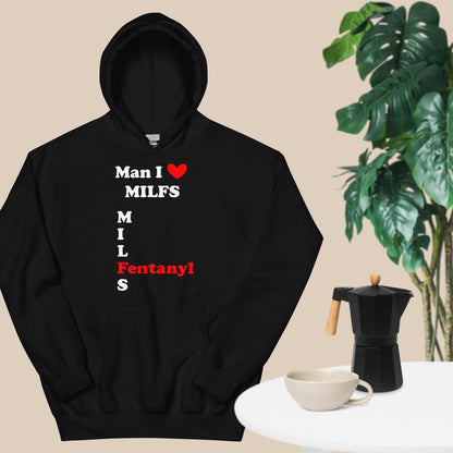 Milf Lover Hoodie White