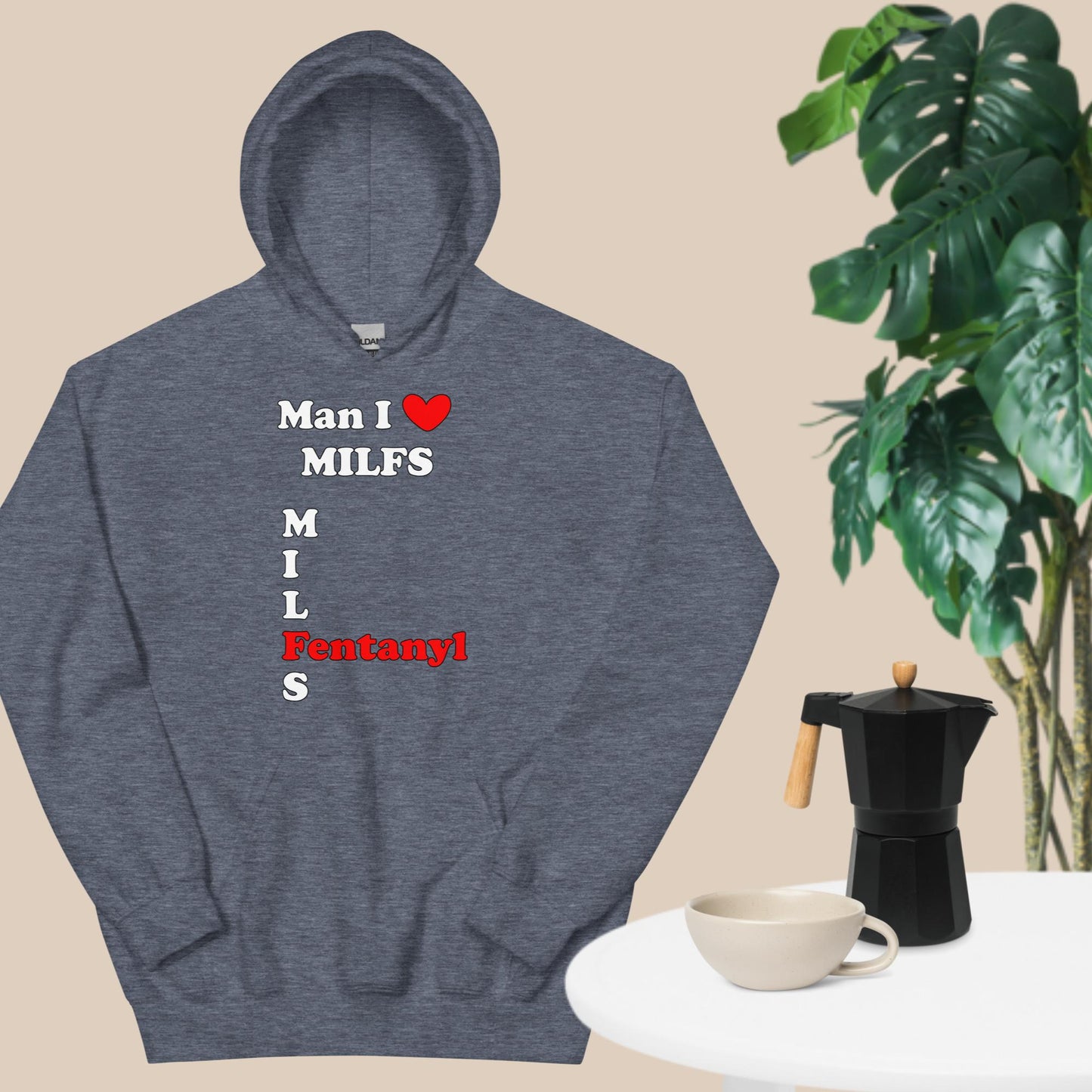 Milf Lover Hoodie White