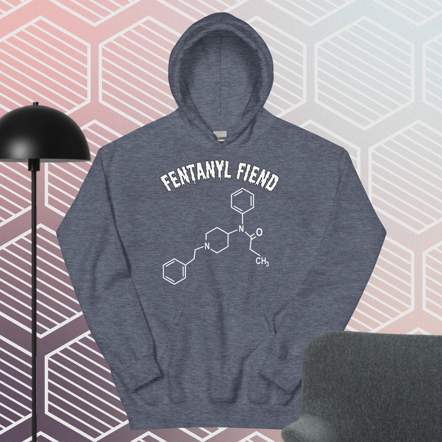 Fentanyl Fiend Hoodie White