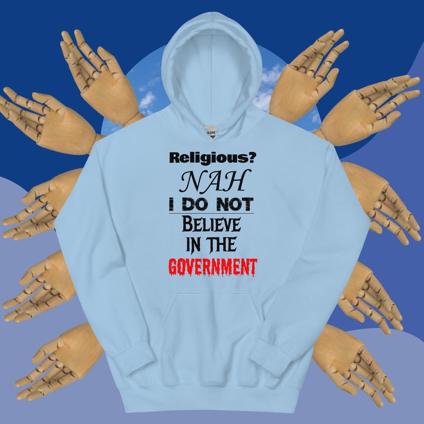 Not Religious Hoodie Black