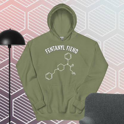 Fentanyl Fiend Hoodie White