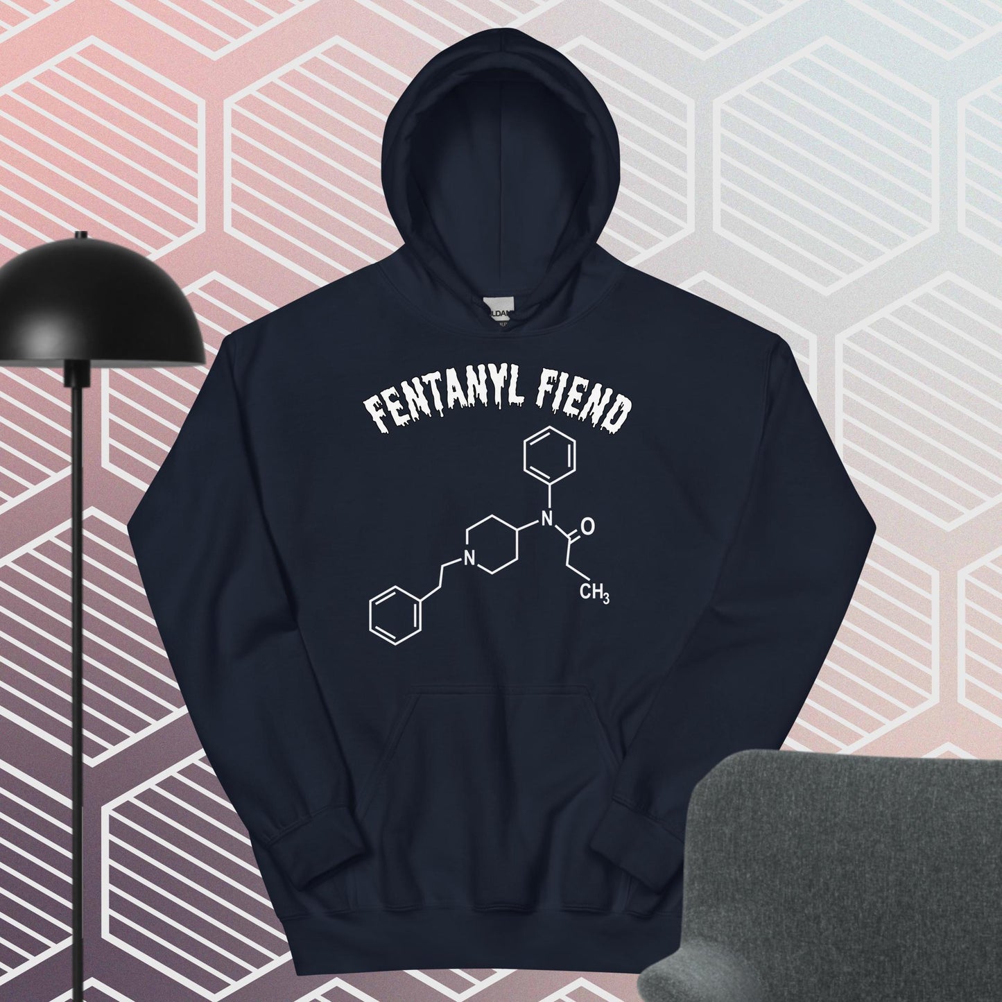 Fentanyl Fiend Hoodie White