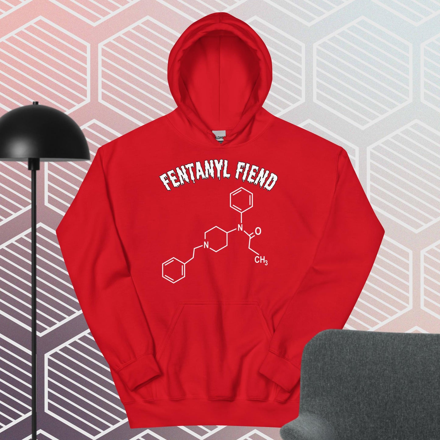 Fentanyl Fiend Hoodie White