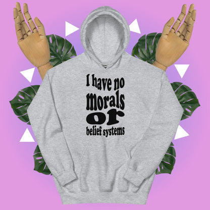 Morally Bankrupt Hoodie Black